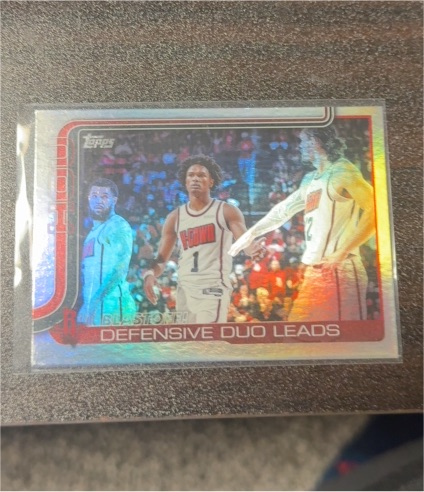 2025-26 Topps #297 Defensive Duo Leads Houston Rockets — front