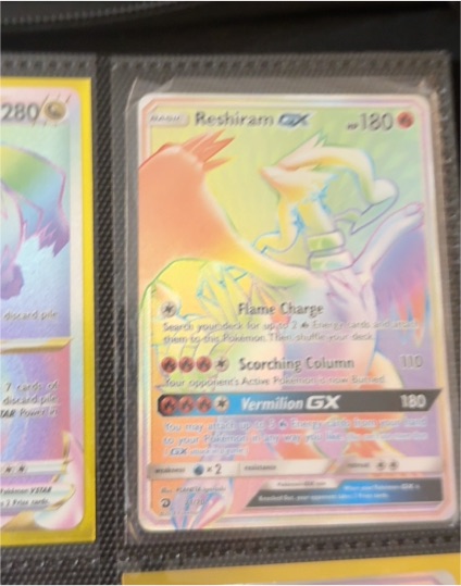 2017 Pokémon Sun & Moon Celestial Storm #71 Reshiram GX — front