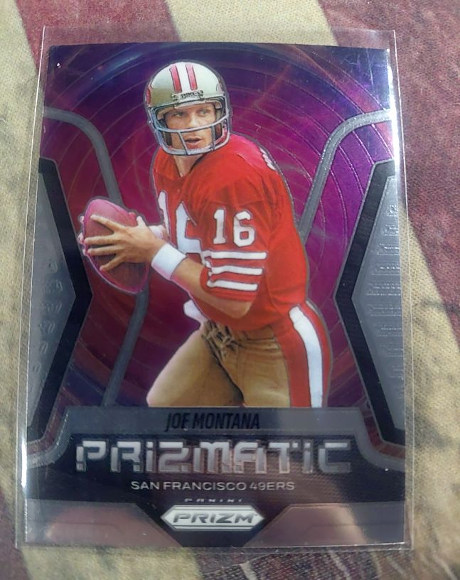 2024 Panini Prizm Prizmatic Joe Montana — front