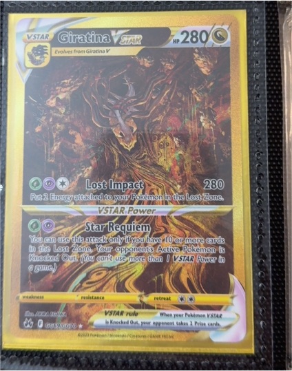 2023 Pokemon Crown Zenith #GG69/GG70 Giratina VSTAR — front