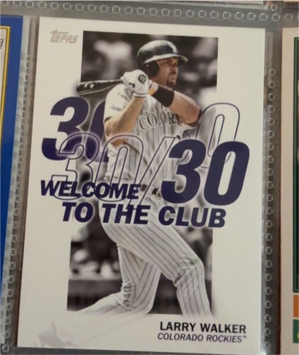 2023 Topps Series 1 #WC-13 Larry Walker Welcome to the Club — front