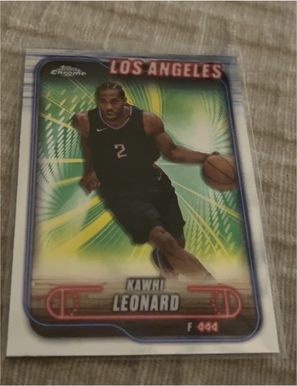 2024-25 Topps Chrome #120 Kawhi Leonard — front