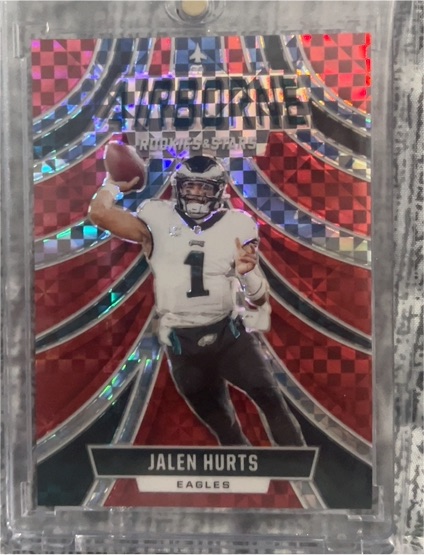 2024 Panini Rookies & Stars Airborne Red Plaid #A-JHS Jalen Hurts — front
