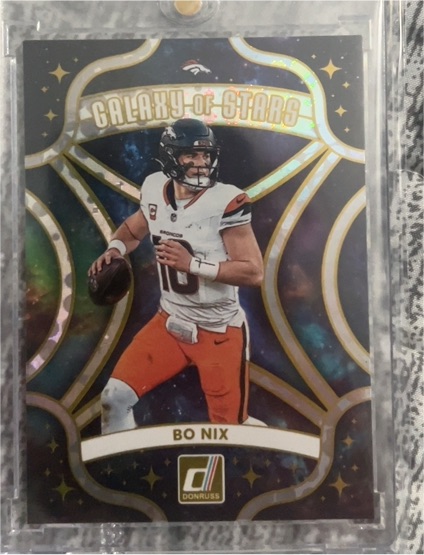 2025 Panini Donruss #7 Bo Nix Galaxy of Stars — front