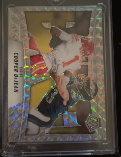2025 Panini Mosaic #9 Cooper DeJean Bang! Mosaic — front