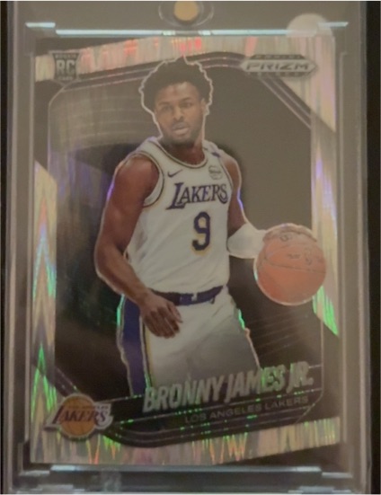 2024-25 Panini Prizm Black #94 Bronny James Jr. — front