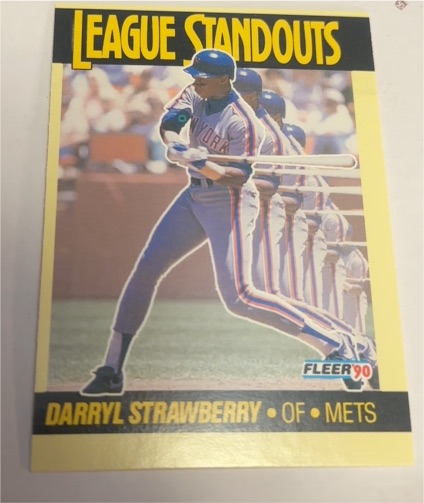 1990 Fleer League Standouts #3 Darryl Strawberry — front