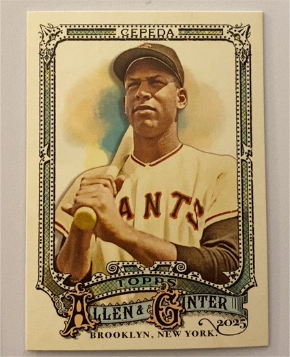 2025 Topps Allen & Ginter #311 Orlando Cepeda — front