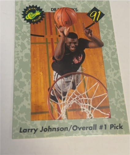 1991 Classic Draft Picks #44 Larry Johnson — front