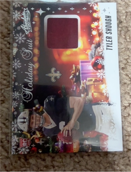 2025 Panini Absolute #HS-TSA Tyler Shough Holiday Suit — front