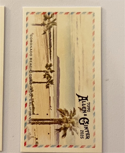 2025 Topps Allen & Ginter Beachin' It #BI-7 Coronado Beach, Coronado, California — front