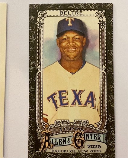 2025 Topps Allen & Ginter Mini #323 Adrian Beltre — front
