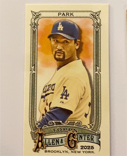 2025 Topps Allen & Ginter #12 Chan Ho Park — front
