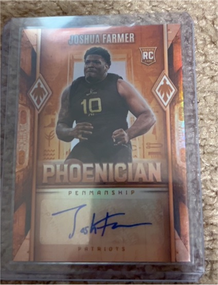 2025 Panini Phoenix #PHP-JFR Joshua Farmer — front
