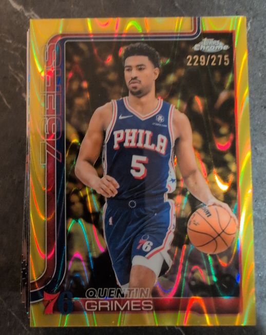 2025-26 Topps Chrome #197 Quentin Grimes — front
