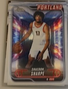 2024-25 Topps Chrome #25 Shaedon Sharpe — front