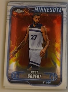 2024-25 Topps Chrome #90 Rudy Gobert — front