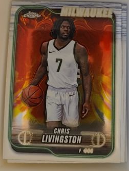 2024-25 Topps Chrome #70 Chris Livingston — front