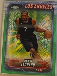 2024-25 Topps Chrome #120 Kawhi Leonard — front