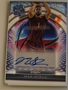 2024-25 Topps Chrome Certified Autograph Max Strus — front