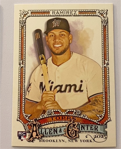 2025 Topps Allen & Ginter #218 Agustín Ramírez — front