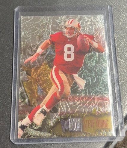 1996 Fleer Metal #111PM Steve Young Precious Metal — front