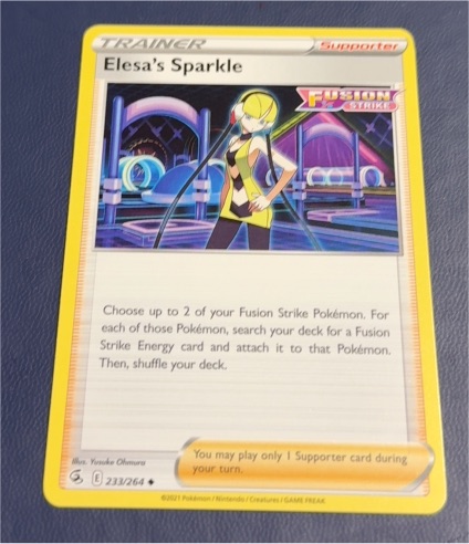 2021 Pokémon Fusion Strike #233 Elesa's Sparkle — front