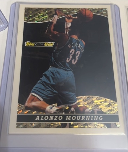 1993-94 Topps Black Gold #4 Alonzo Mourning — front