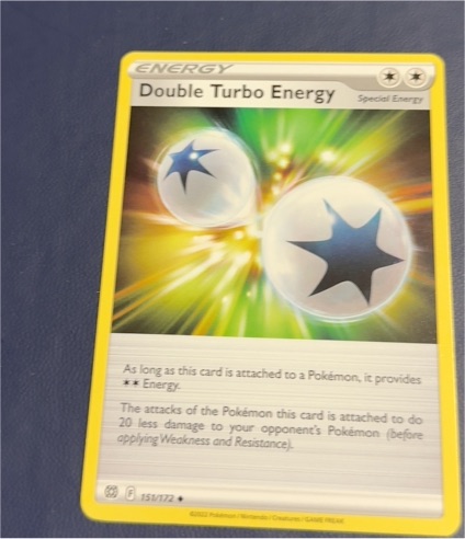 2022 Pokémon Sword & Shield Brilliant Stars #151 Double Turbo Energy — front