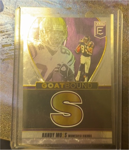 2025 Panini Donruss Elite #15 Randy Moss Goatbound Insert "S" — front