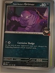 2023 Pokemon SV10 Destined Rivals #123 Team Rocket's Grimer — front