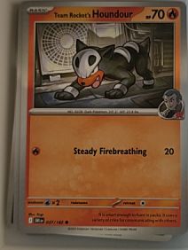 2025 Pokémon SV10: Destined Rivals #037 Team Rocket's Houndour — front