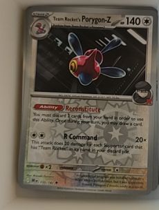 2023 Pokémon SV10 #155 Team Rocket's Porygon-Z — front