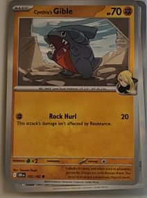2025 Pokémon Scarlet & Violet Destined Rivals #102 Cynthia's Gible — front