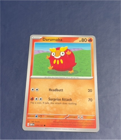 2023 Pokémon Obsidian Flames #034 Darumaka — front