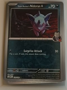 2023 Pokémon SV10: Destined Rivals #114 Team Rocket's Nidoran ♀ — front