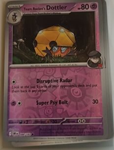 2025 Pokémon SV10: Destined Rivals #088 Team Rocket's Dottler — front