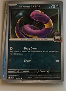 2023 Pokémon TCG SV10: Destined Rivals #112 Team Rocket's Ekans — front