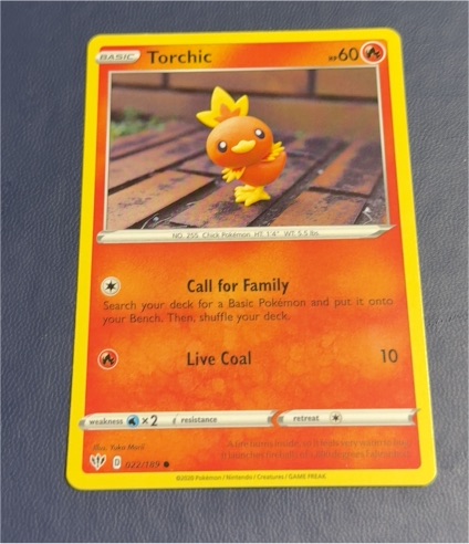 2020 Pokemon Darkness Ablaze #022 Torchic — front