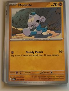 2025 Pokémon SV10: Destined Rivals #099 Meditite — front