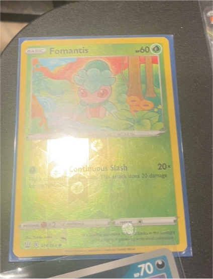 2020 Pokémon Sword & Shield Battle Styles #014 Fomantis — front