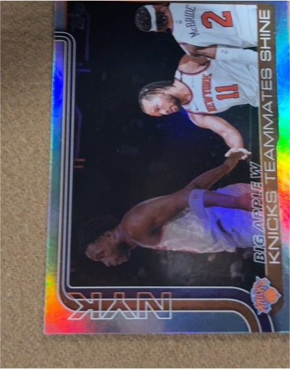2025-26 Topps #274 Big Apple W Knicks Teammates Shine — front