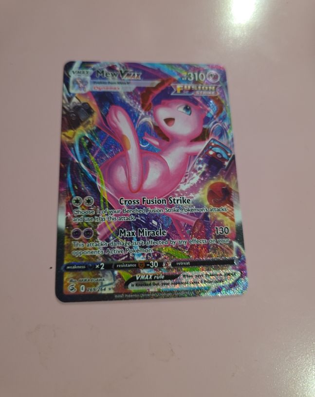 2021 Pokemon Sword & Shield Fusion Strike #269 Mew VMAX — front