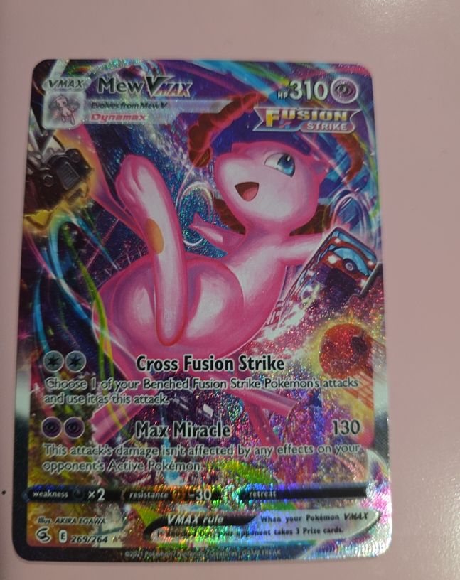2021 Pokémon Fusion Strike #269 Mew VMAX Alternate Art Secret — front
