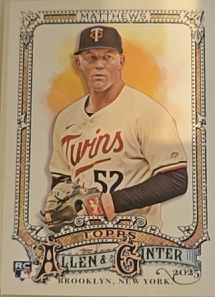 2025 Topps Allen & Ginter #235 Zebby Matthews — front