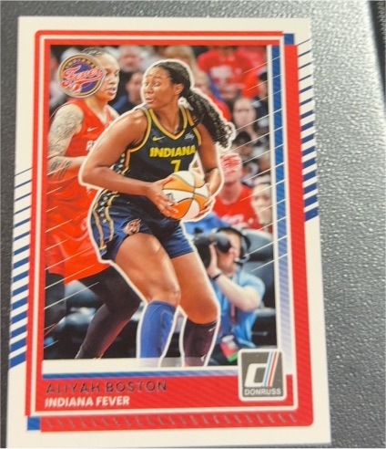2025 Donruss WNBA #1 Aliyah Boston — front