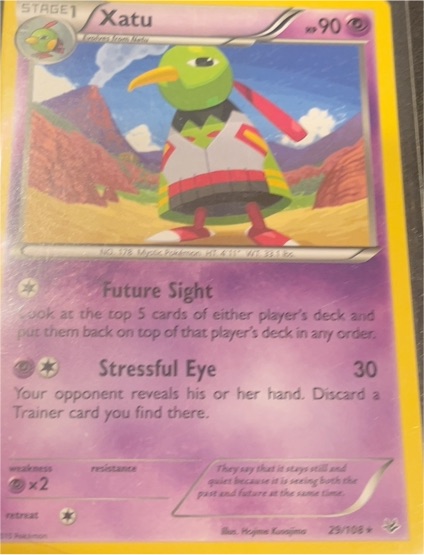 2014 Pokémon XY Roaring Skies #29 Xatu — front