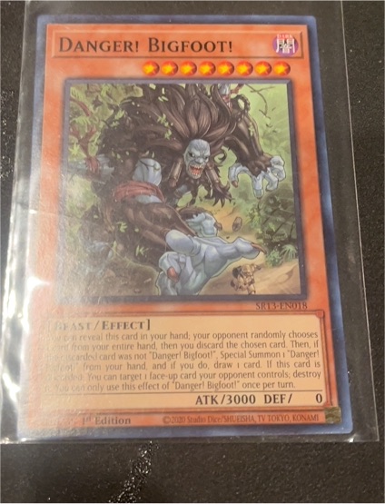 2020 Yu-Gi-Oh! SR13-EN018 Danger! Bigfoot! — front