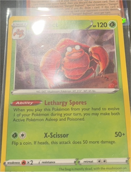 2022 Pokémon SWSH11: Lost Origin #005 Parasect — front