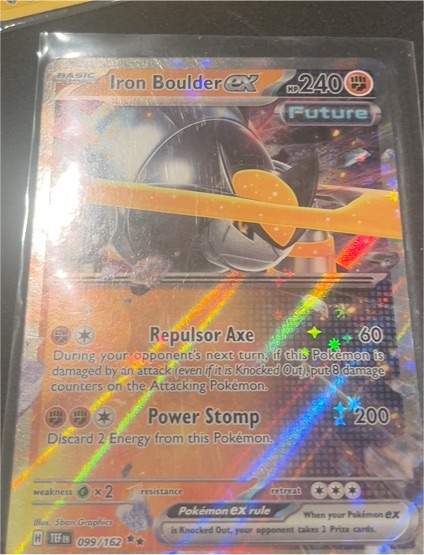 2024 Pokémon Scarlet & Violet Temporal Forces #099 Iron Boulder ex — front